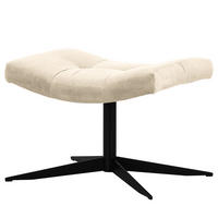 POLSTERHOCKER - Kaschmir/Schwarz, Textil/Metall (67/47/50cm) - home24