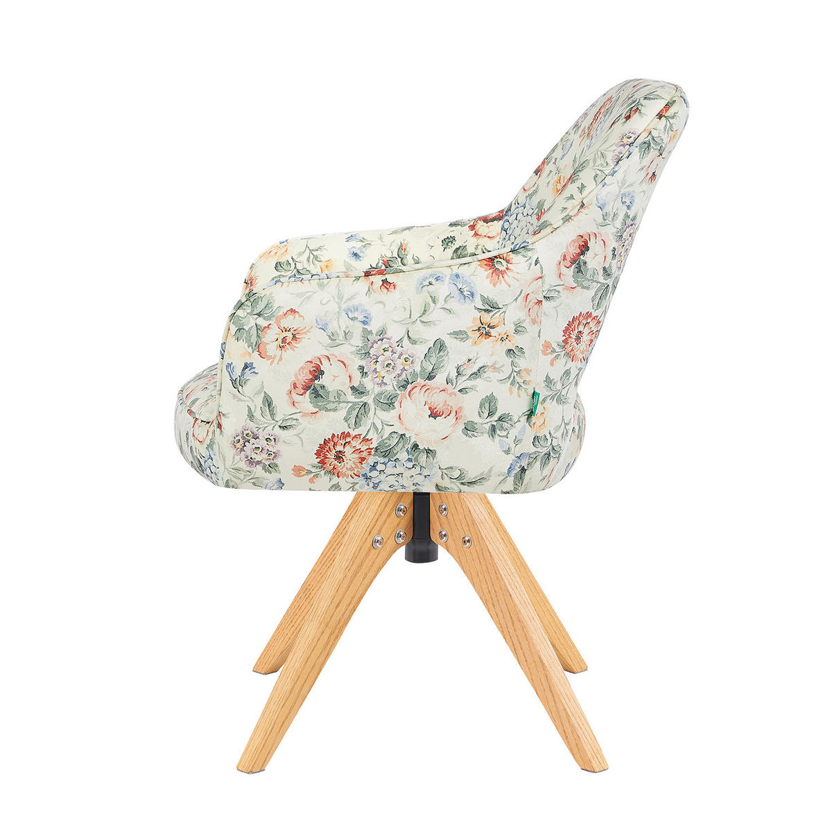 DREHSTUHL Mika-Lena 2er-Set - Honigeiche/Multicolor, Eichenholz/Holz (60/87/65cm) - DUBI Möbel