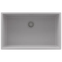 SPÜLBECKEN London Slim, 2-er set Grau 76/47 cm 1 Becken + Ablauf-Set ab 80er Unterschrank - Grau, Kunststoff (76/20/47cm) - Primagran