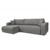 ECKSOFA mit Schlaffunktion - 272 cm - Anthrazit/Schwarz, Kunststoff/Textil (272/145cm) - home24