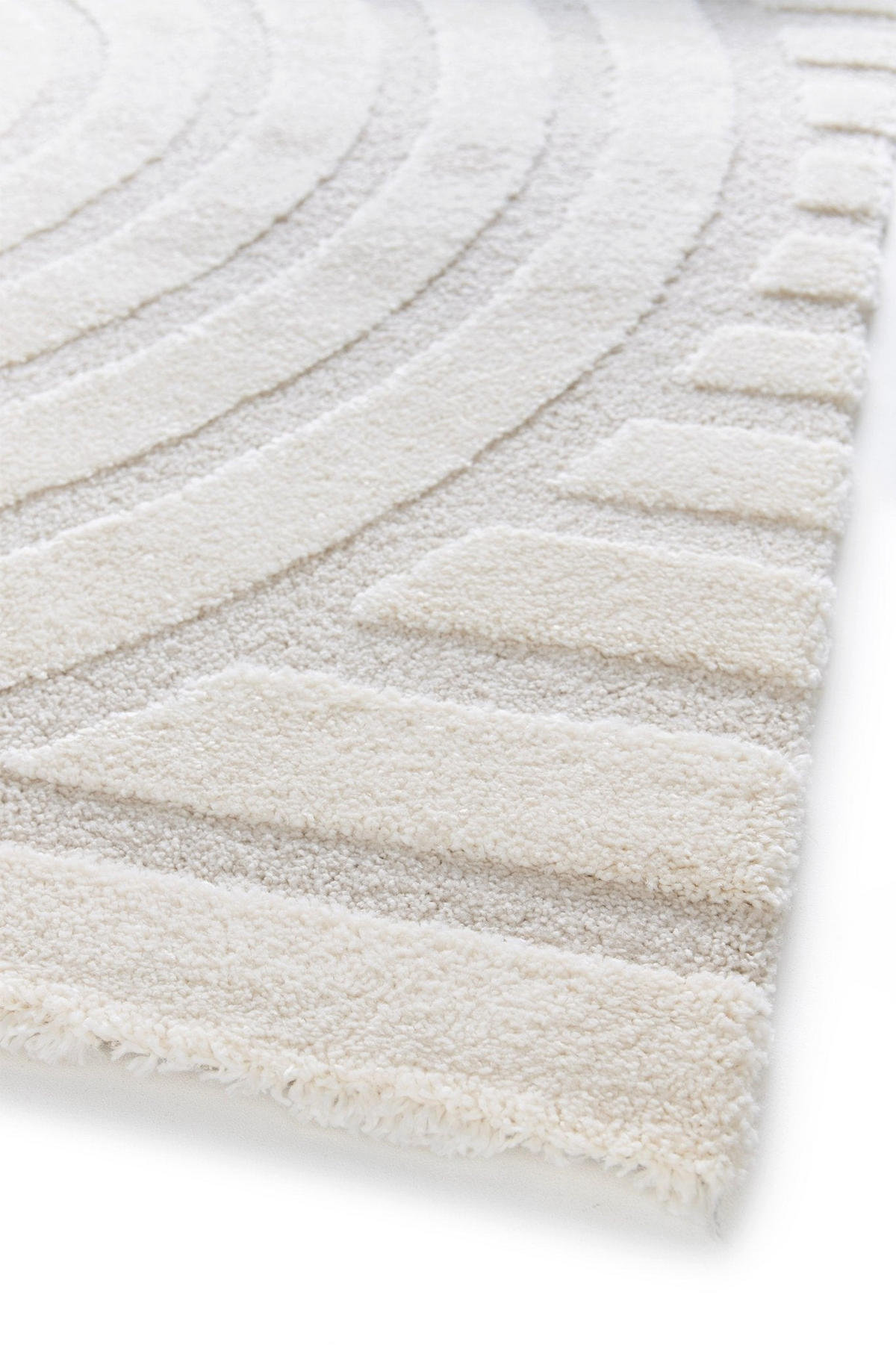 TEPPICH Design Relief-Effekt beige - Beige, Textil (160/230cm) - AFK Living