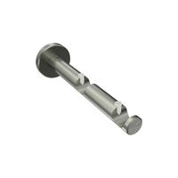 TRÄGER FÜR GARDINENSTANGEN 16 mm Ø, Medium 2-läufig, Edelstahl-Optik - Edelstahlfarben, Metall (14.8/4/4cm) - INTERDECO