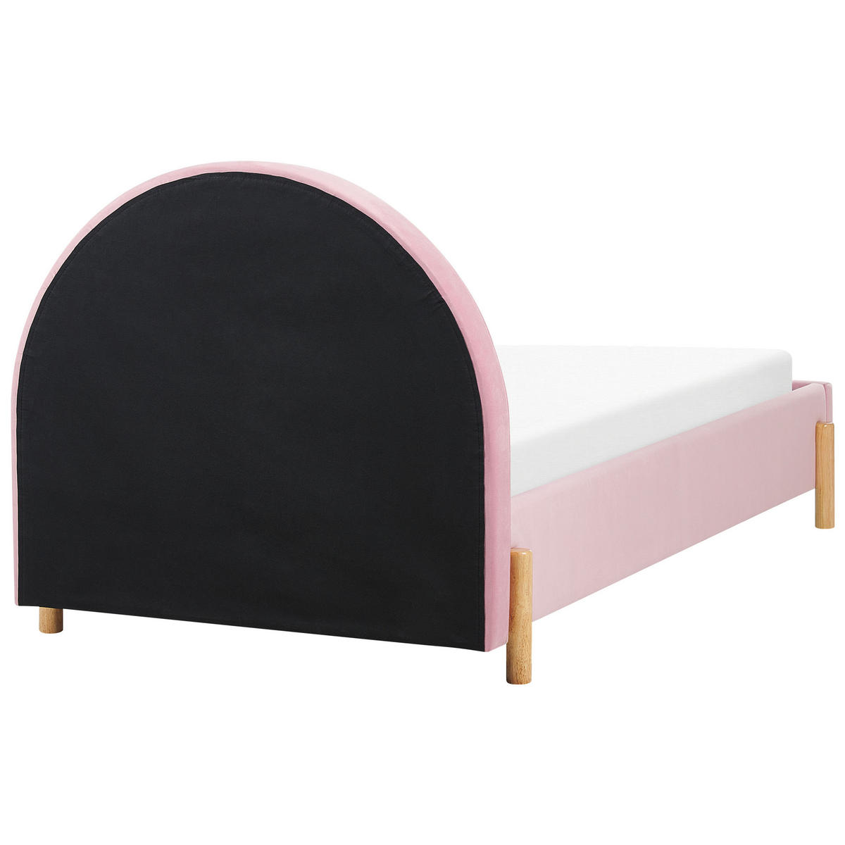 POLSTERBETT 90/200 cm Rosa Anet - Pink, Textil (90/200cm) - Beliani