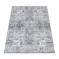 KURZFLORTEPPICH Waschbar, im Vintage-Stil, Grau, 120 x 160 cm - Grau, Textil (160/120cm) - KADIMA DESIGN
