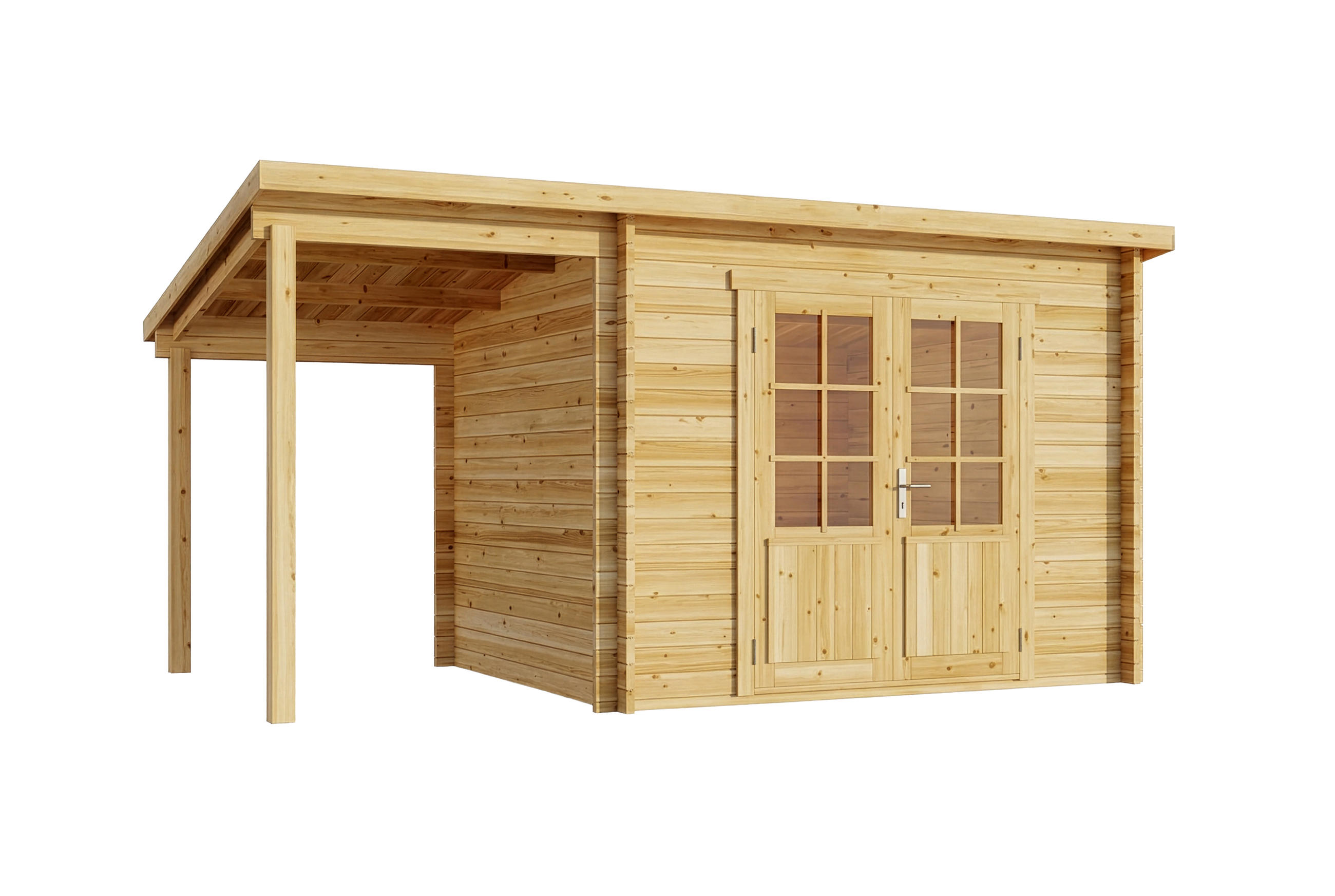Alpholz Gartenhaus Natur 450x230x269 cm