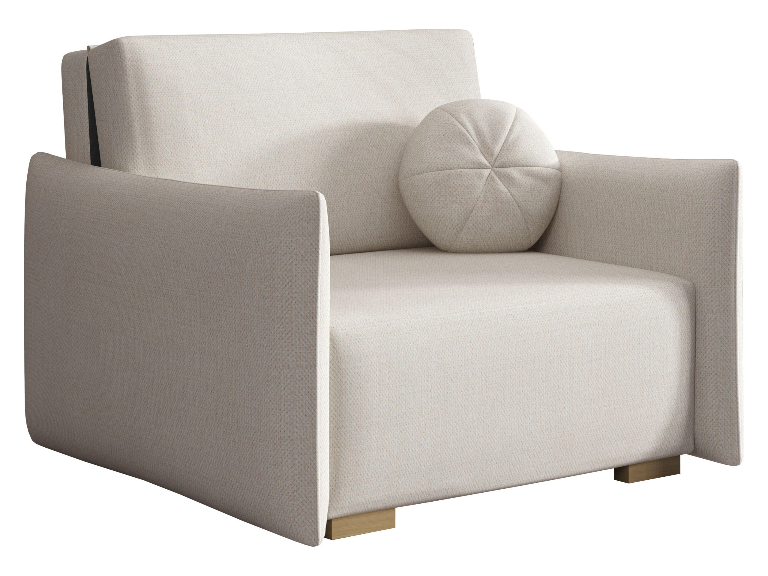 SCHLAFSOFA Viva Glov I - Creme/Naturfarben, Holz/Textil (104/85/98cm) - MIRJAN24