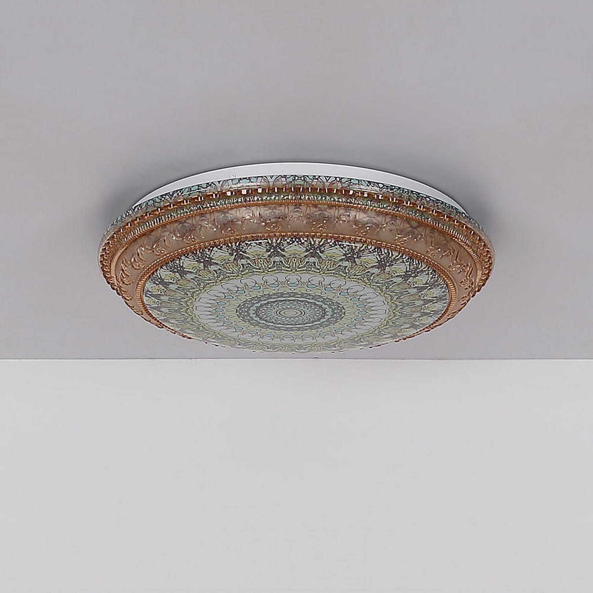 LED DECKENLEUCHTE LAZARO Bunt - Multicolor, Metall (39/39/8.5cm) - Globo Lighting