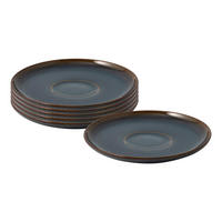 KAFFEEUNTERTASSEN Crafted Denim ø 14,9 cm 6er Set - Dunkelblau, Keramik (14.9cm) - like.Villeroy & Boch