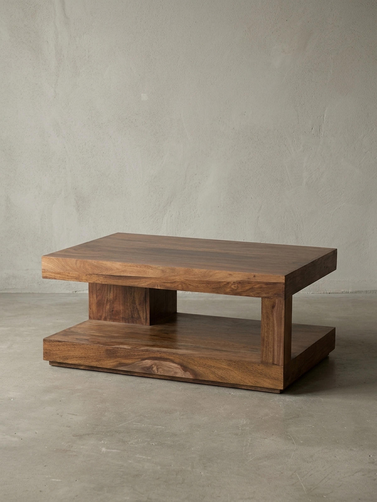 COUCHTISCH Sheesham Massivholz, 90x60 cm, Einzigartige Maserung, 30 kg Belastbarkeit - Braun, Holz (60/90/40cm) - KADIMA DESIGN