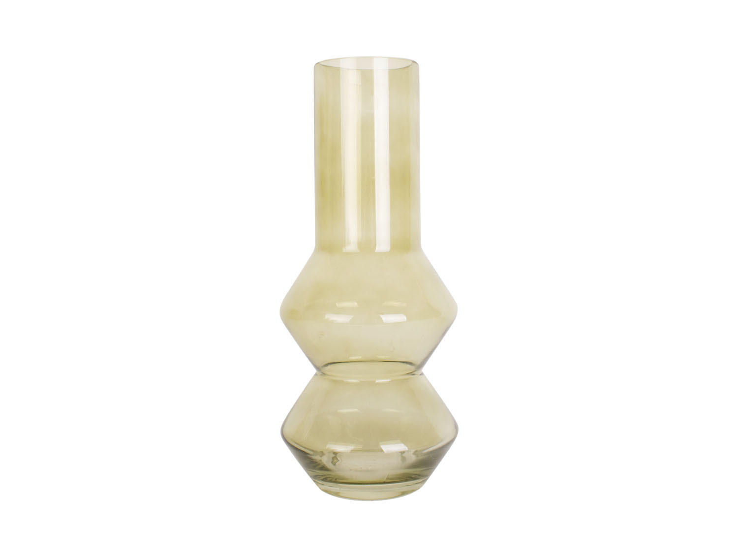 VASE Blush 13/13/30 cm - Grün, Glas (13/30cm) - Present Time