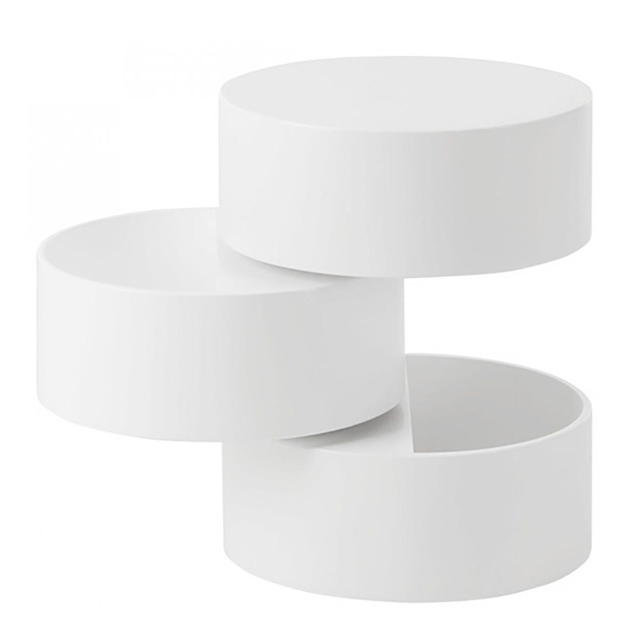 BEISTELLTISCH - Weiß, Holzwerkstoff (40/40/51cm) - home24