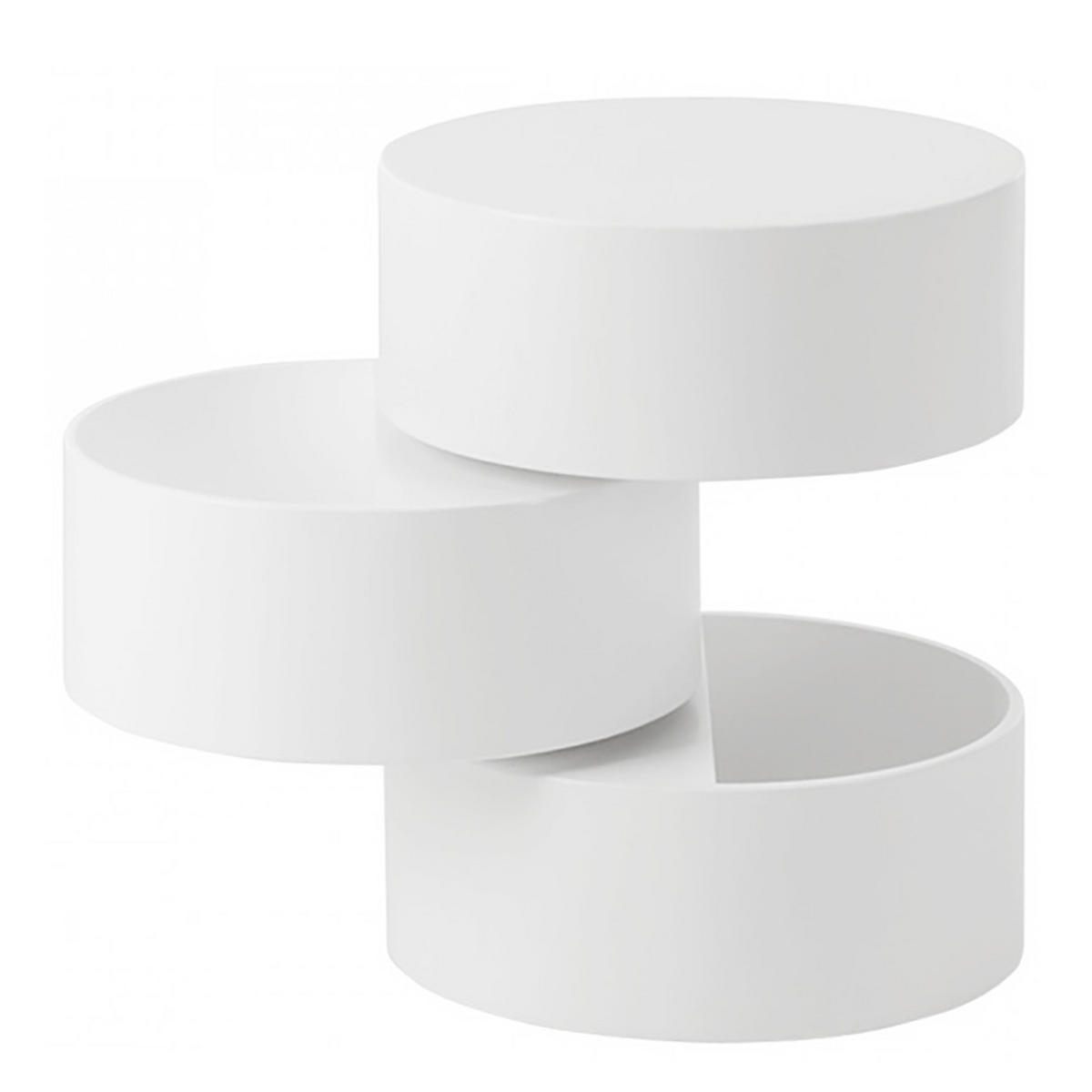 BEISTELLTISCH - Weiß, Holzwerkstoff (40/40/51cm) - home24