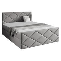 BOXBETT Herkules - Silberfarben, Holz (120/200cm) - MIRJAN24