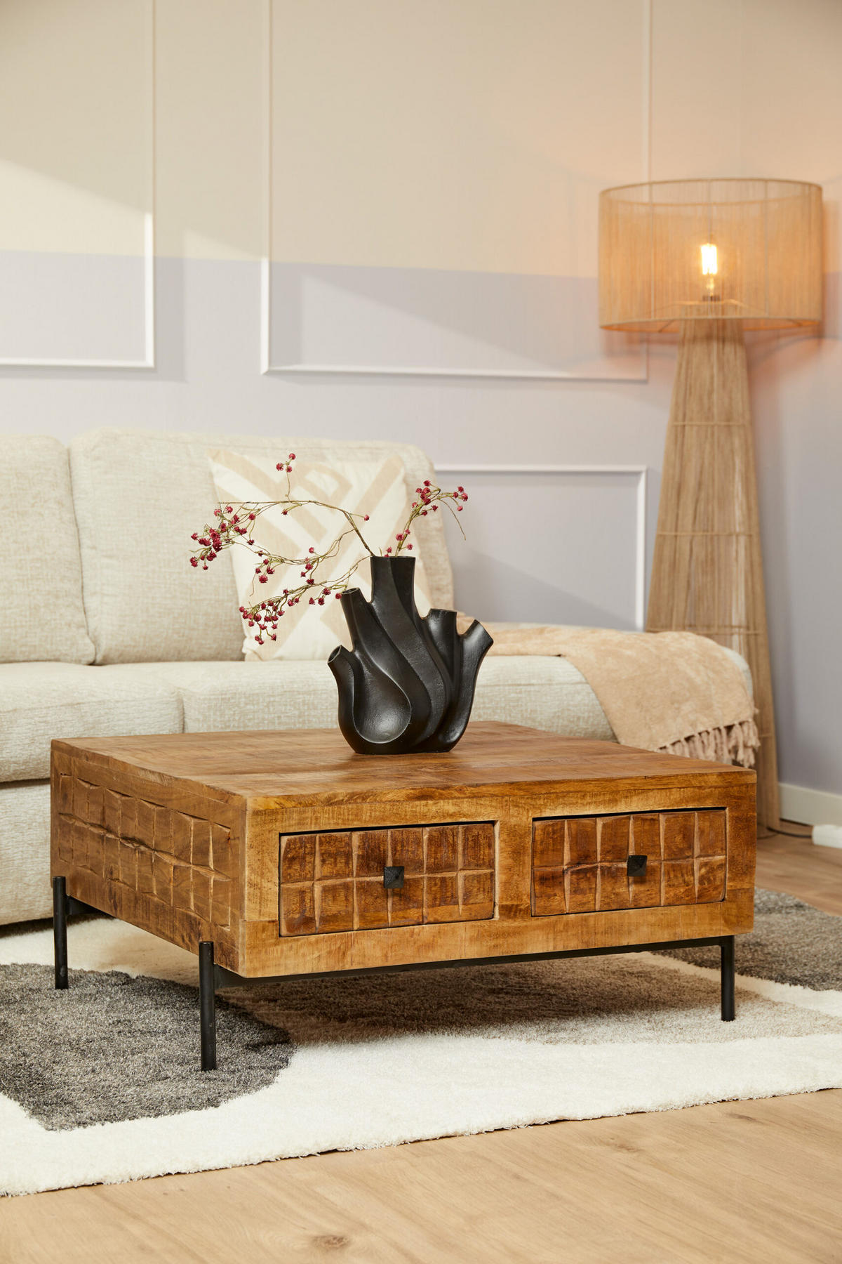 COUCHTISCH Brandy Braun 80/80/40 cm - Braun, Holz (80/80/40cm) - Starfurn