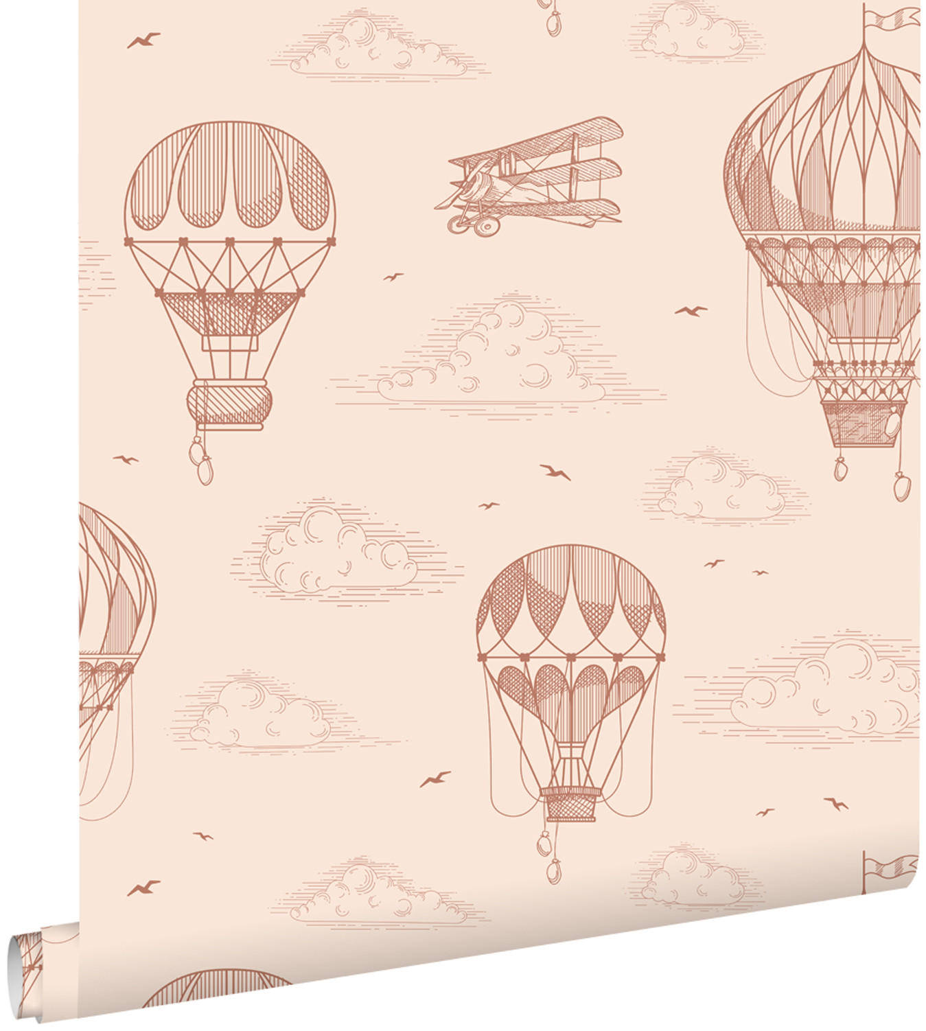 TAPETE Luftballons 50 x 900 cm - Pink, Papier (50/0.1cm) - ESTAhome