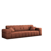 SOFA 3 Sitzer NIMES Stoff Perfect Harmony Kupfer - Kupferfarben, Holz (245/82/92cm) - Kaiser Möbel