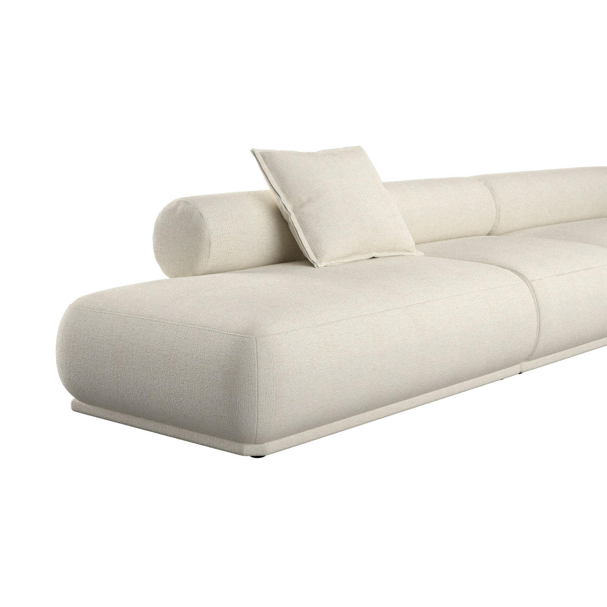 SOFA 4,5-SITZER Rembrandt Rechts Beige - Beige, Kunststoff (402/68/97cm) - Zuiver
