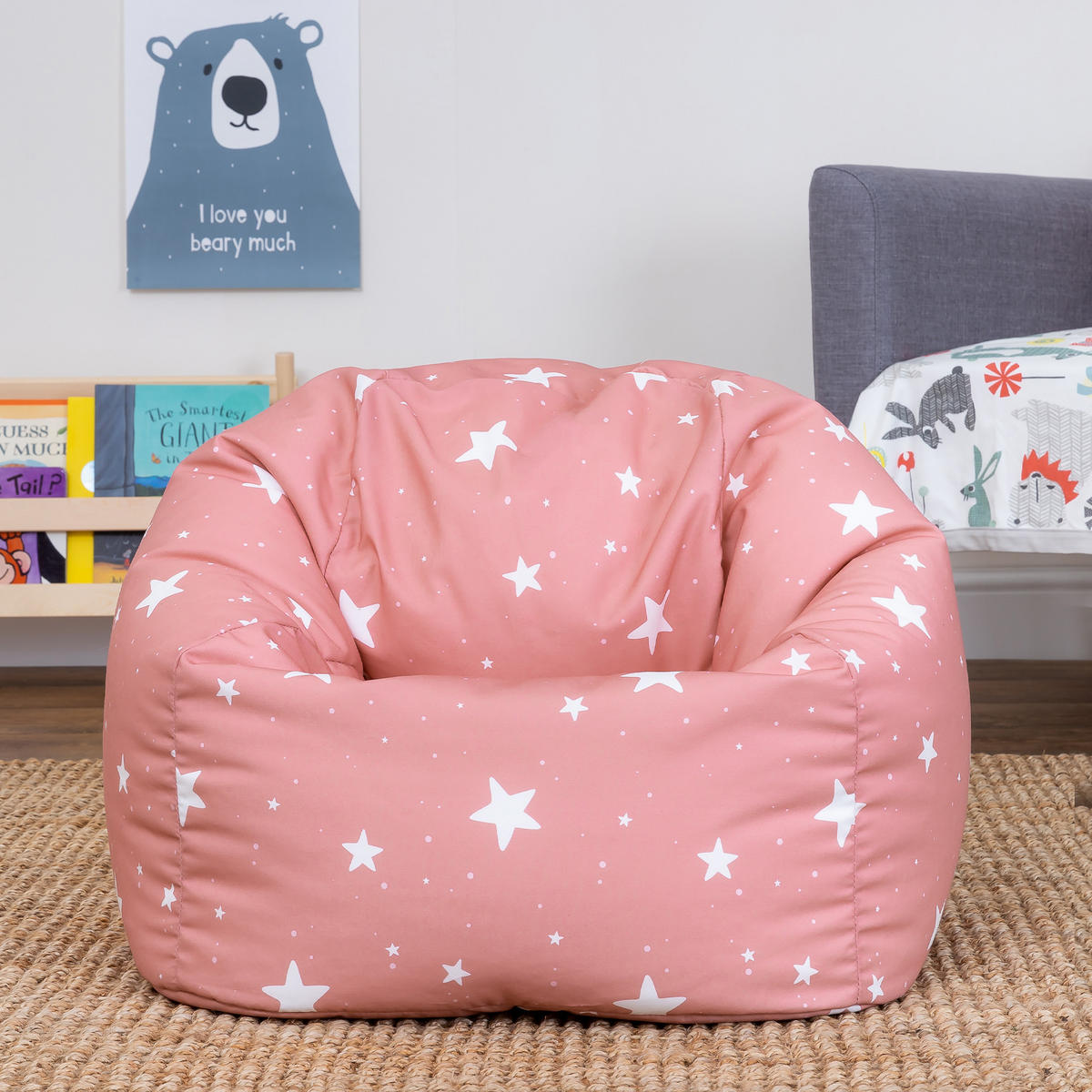 SITZSACK für Kinder Sternenklar - Pink, Kunststoff (53/50/53cm) - icon