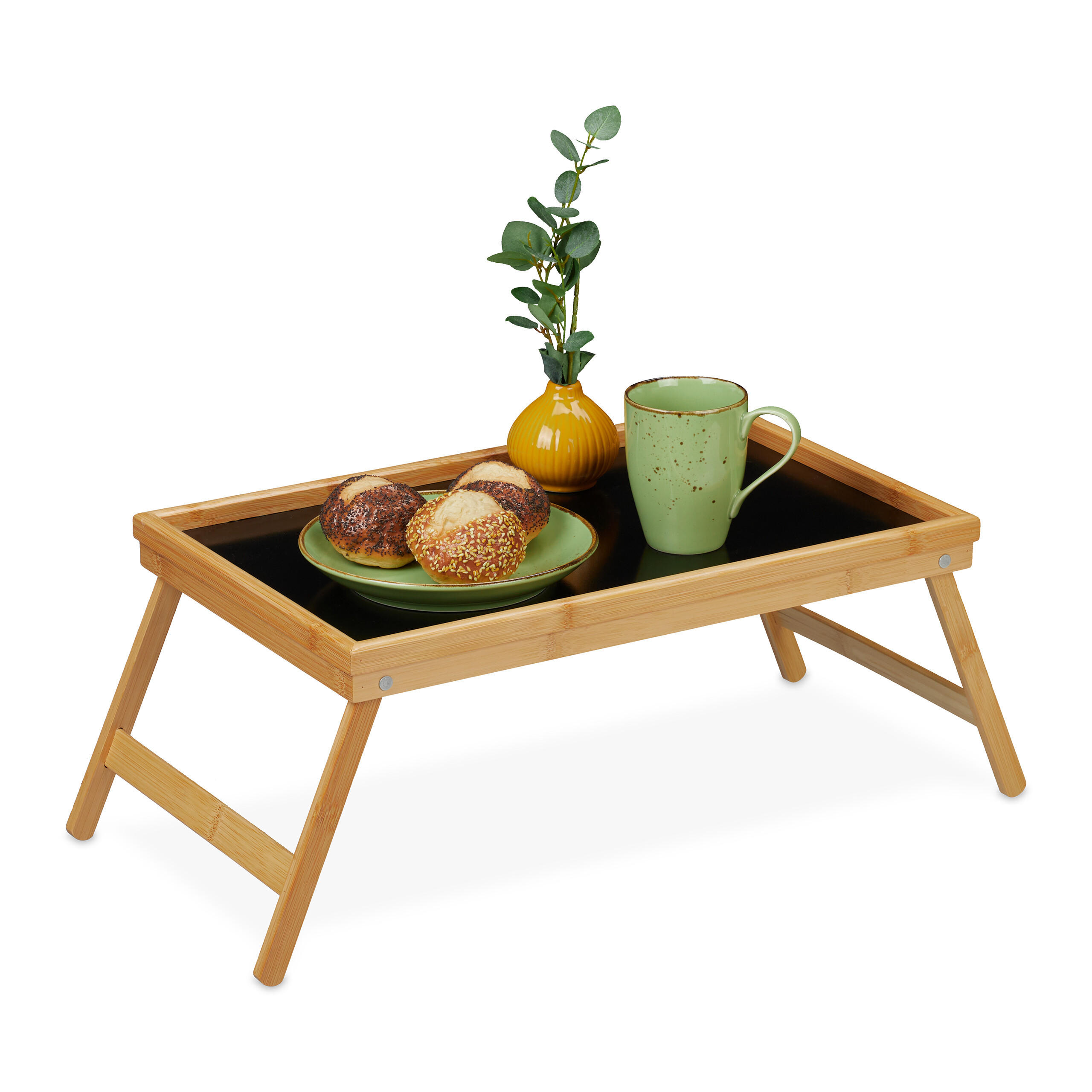 NOČNA mizica - svetlo rjava, leseni material/les - Relaxdays