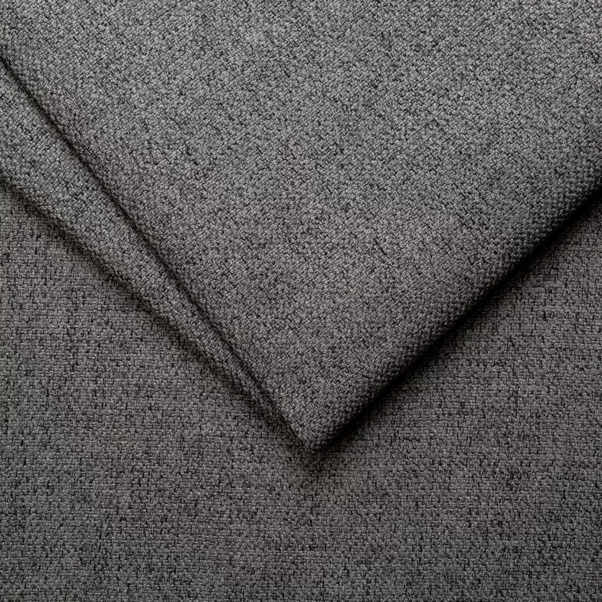 ECKSOFA L Form MODENA STUDIO Stoff Nordic Dunkelgrau Links - Dunkelgrau, Holz (165/236cm) - Kaiser Möbel