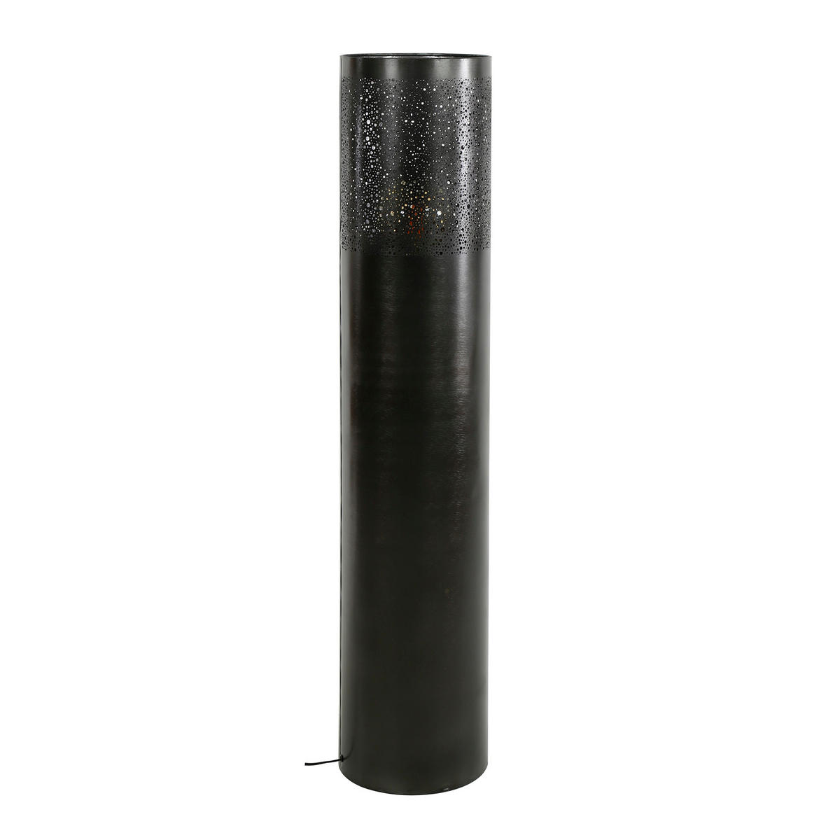 STEHLEUCHTE Cyli Schwarz 25/25/120 cm - Schwarz, Metall (25/25/120cm) - Hoyz Collection