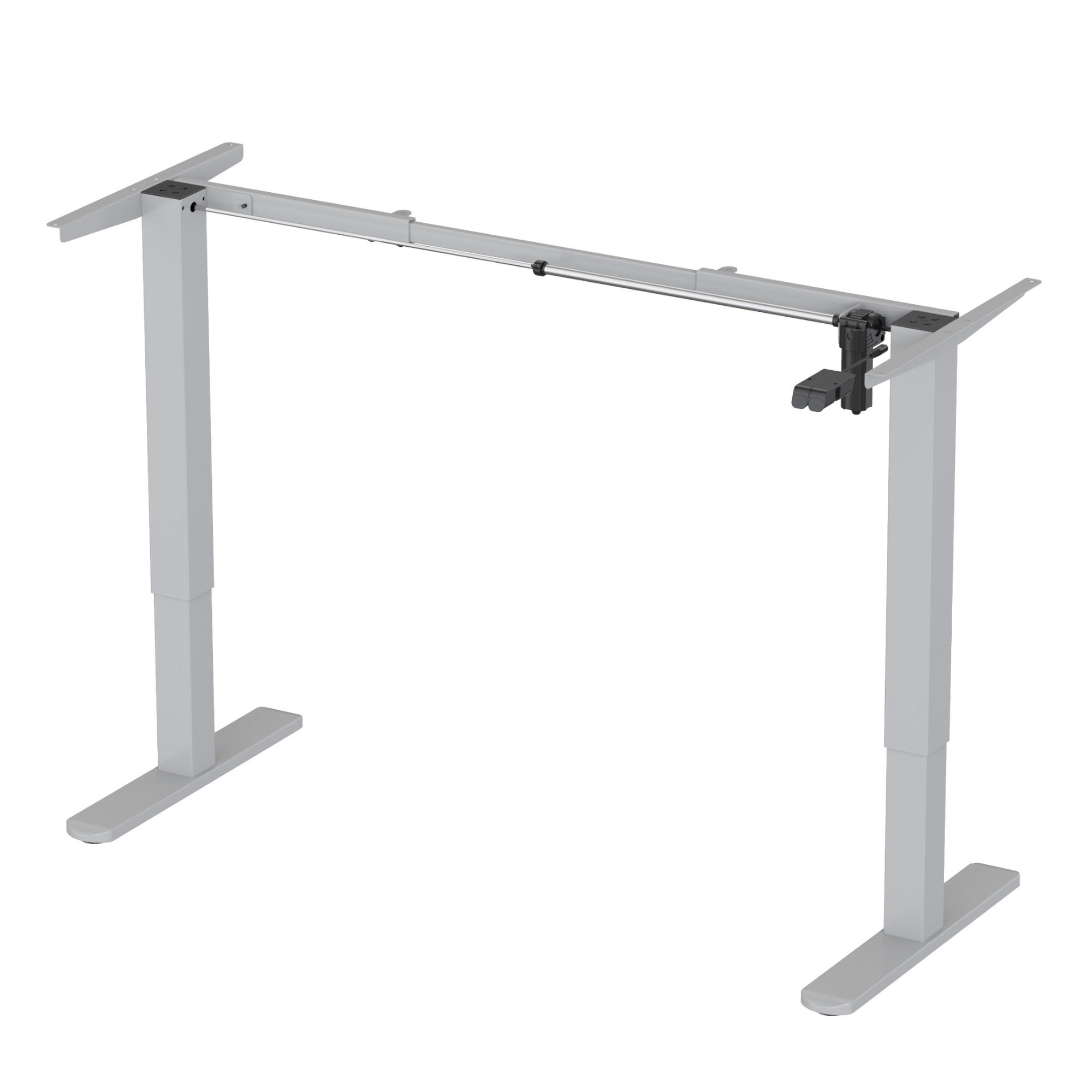 TISCHGESTELL HÖHENVERSTELLBAR UP30 silber - Grau, Metall (59/135/116cm) - Albatros