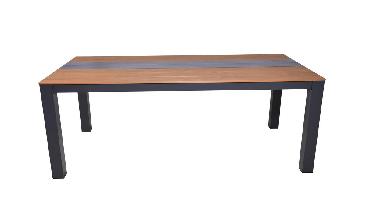 GARTENTISCH Katja Terrassentisch - Braun, Kunststoff (200/100/75cm) - DELUKE