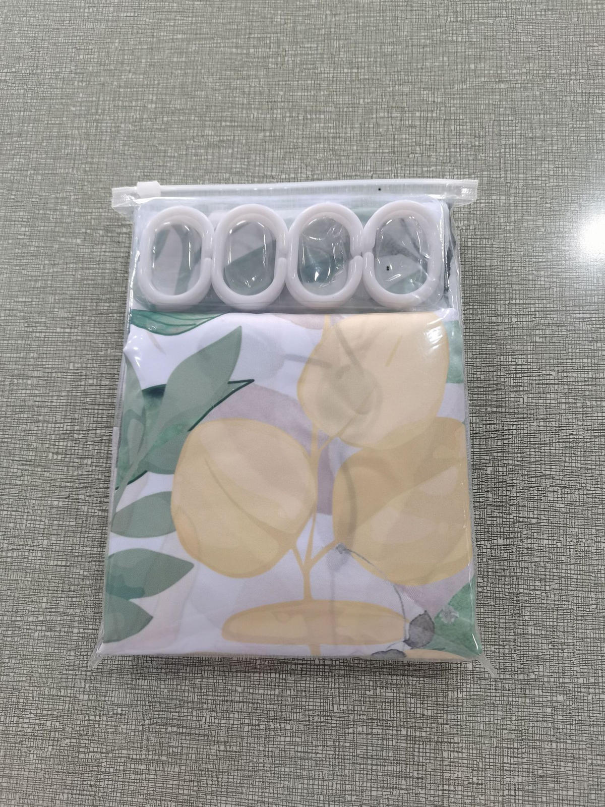 DUSCHVORHANG Polyester wasserdicht mit Blumen pflanzlich - Braun, Textil (180/180cm) - MCBOSON