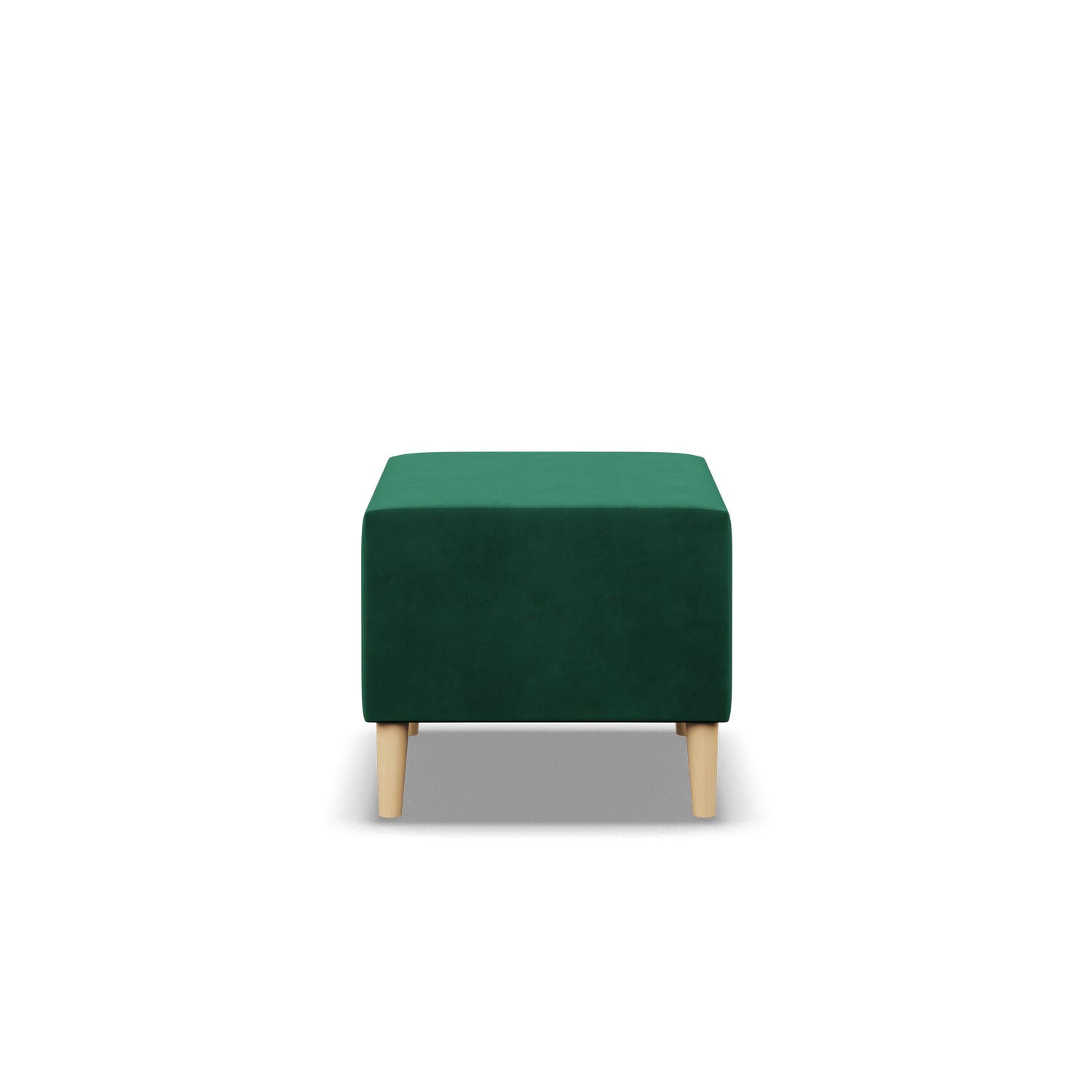 SITZPOUF 50 X 50 BLANK, Grün - Grün, Textil (51/40/51cm)