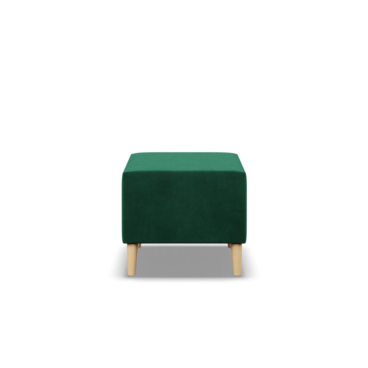 SITZPOUF 50 X 50 BLANK, Grün - Grün, Textil (51/40/51cm)