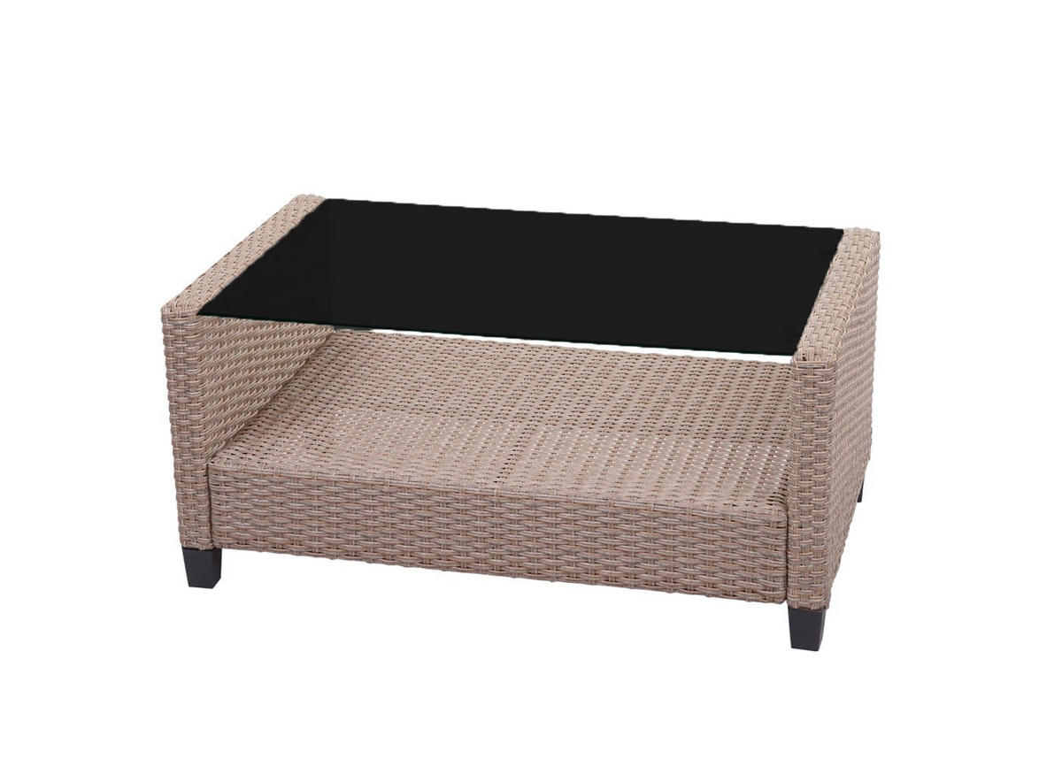 GARTEN-GARNITUR XXL mit Kissen Grau-Braun - Grau, Textil - PROREGAL