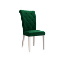 POLSTERSTUHL Christina, Holzfarbe: Weiß - Weiß/Grün, Holz/Textil (47/103/68cm) - MIRJAN24
