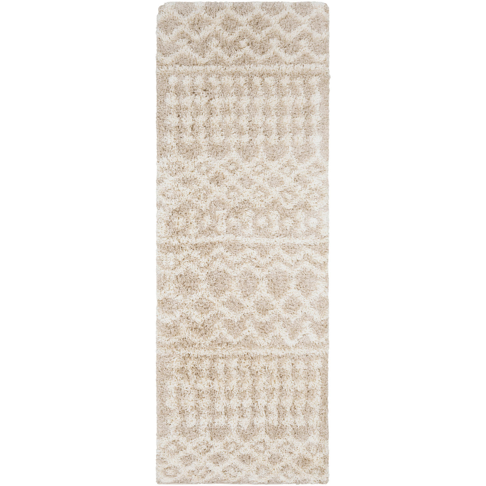 Livabliss Hochflorteppich Beige 80x220 cm