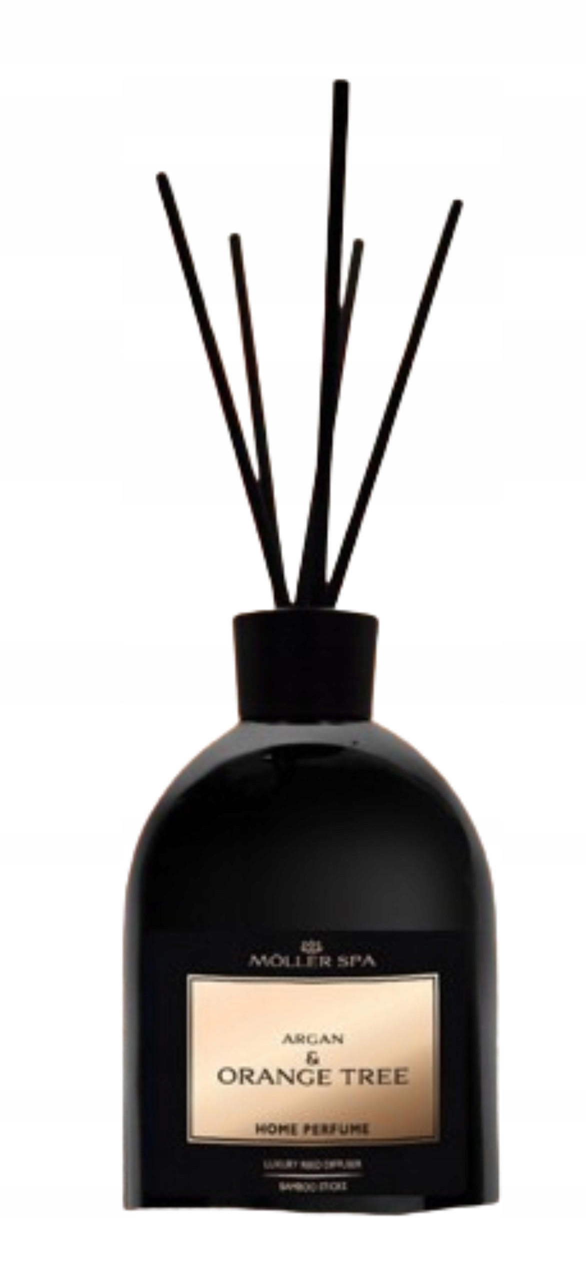 DUFTDIFFUSOR Argan und Orange – 250 ml - Schwarz, Glas/Holz (0.1/0.1/20cm) - Matkam Möbel