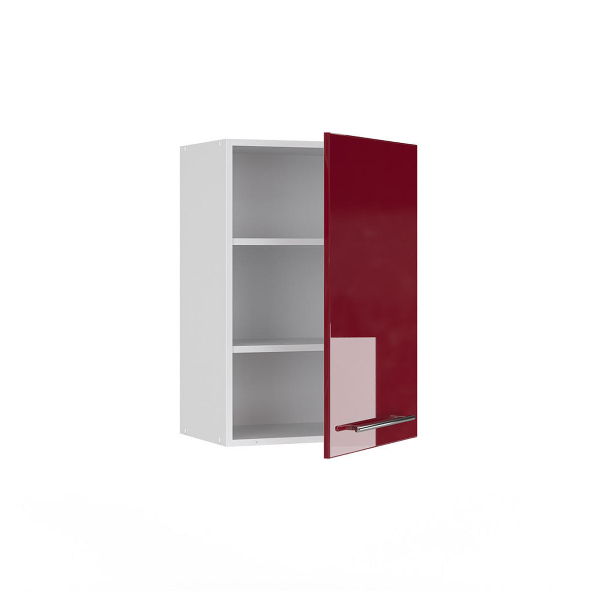 HÄNGESCHRANK Fame-Line Bordeaux Hochglanz 50 cm - Bordeaux/Weiß, Holzwerkstoff (50/72/34.1cm) - Vicco