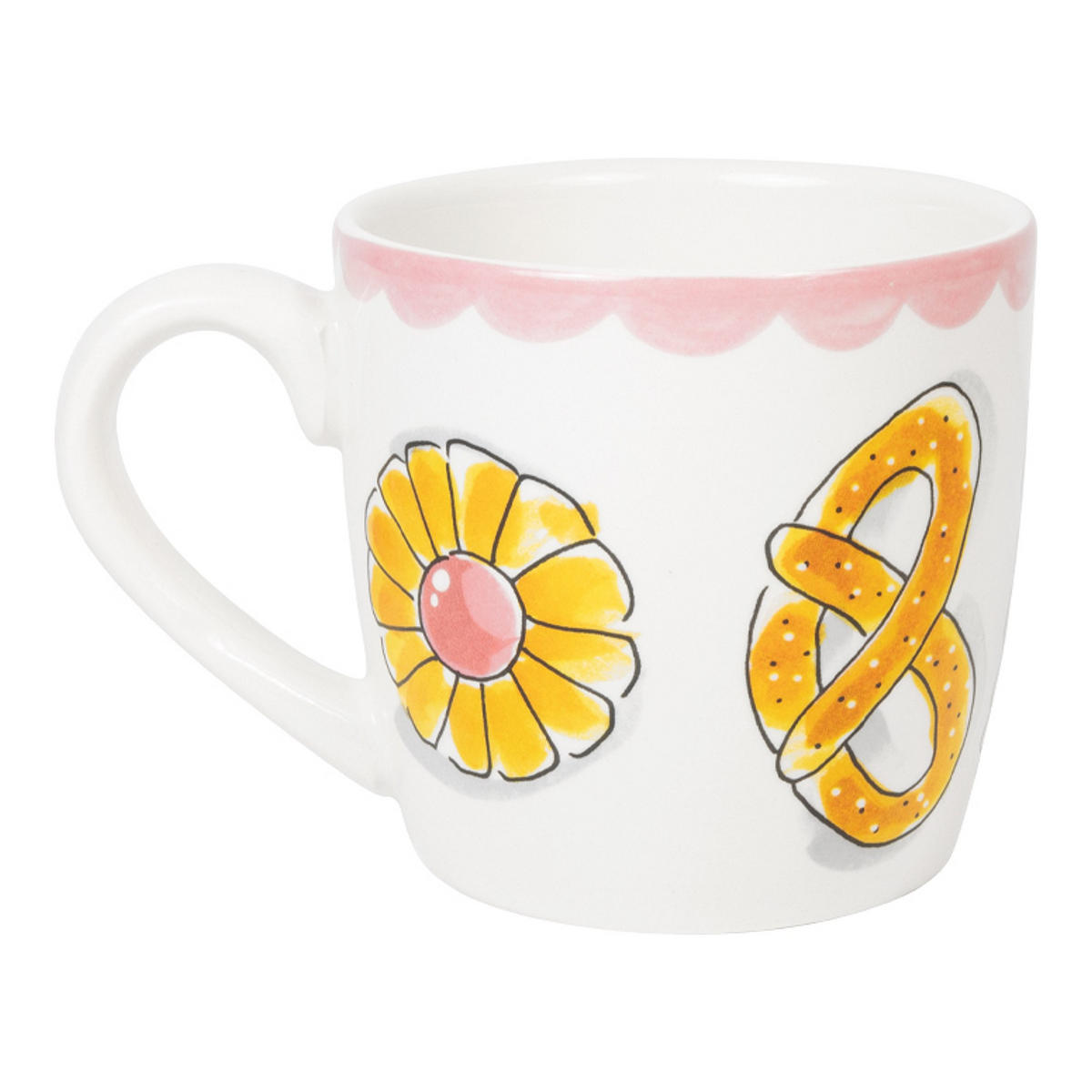 BECHER Kekse in Bunt - 500 ml - Multicolor, Keramik (0.5L) - Blond Amsterdam