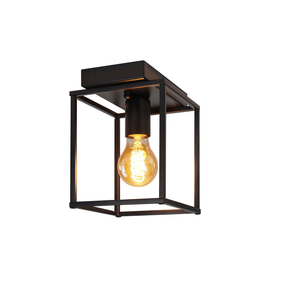 Thumbnail - Nettlife Deckenleuchte, Schwarz, Metall, Rechteckig, 20x17x15 cm, Lampen & Leuchten, LED Beleuchtung, LED-Deckenleuchten