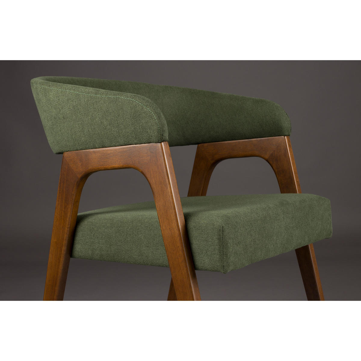 ESSZIMMERSTUHL Adamello Grün - 2 er Set - Grün, Textil (54.5/74/58cm) - Dutchbone