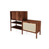 REGAL INA Wildeiche - Dunkelbraun, Holz (148/106/46cm) - byoak