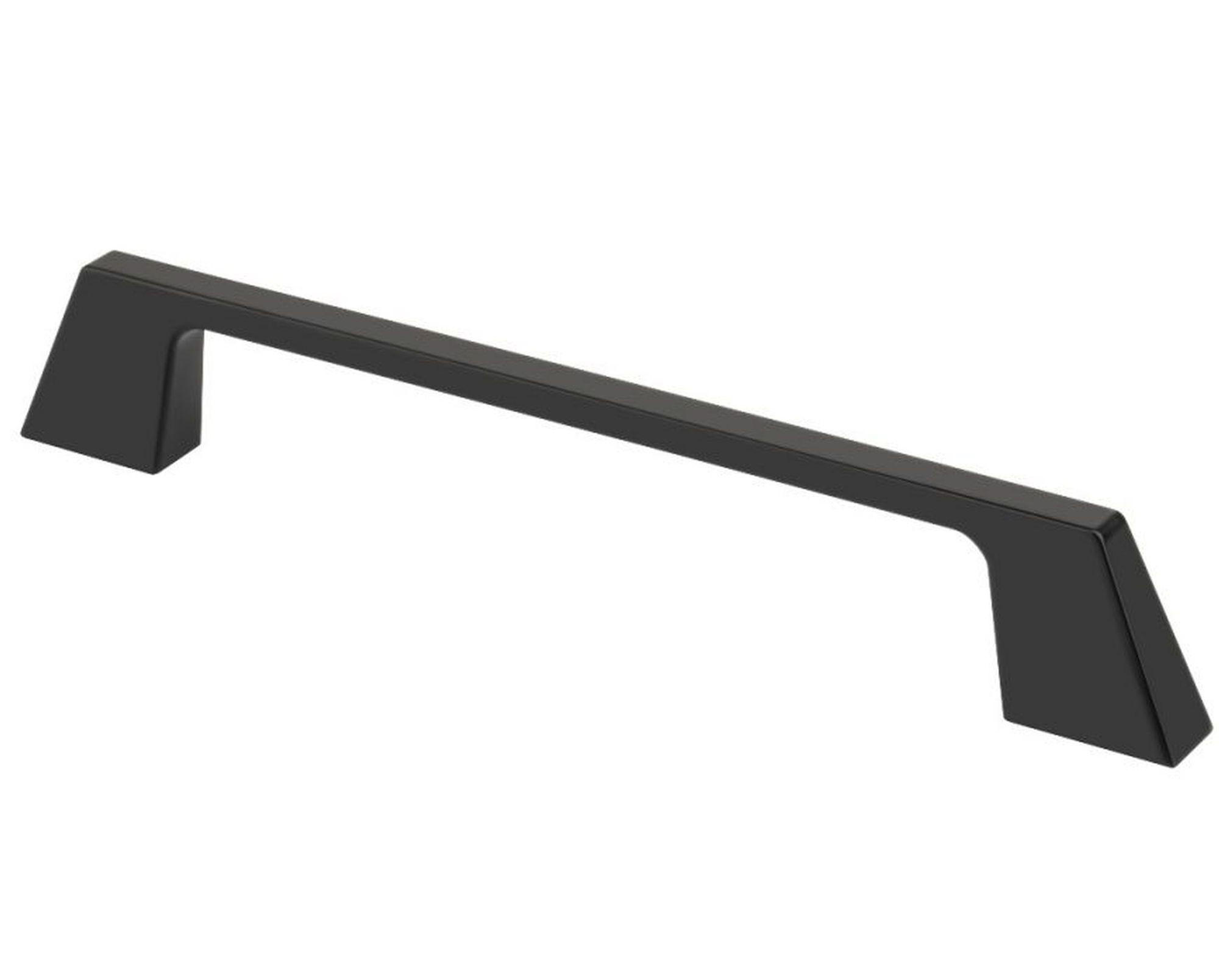 MÖBELGRIFF BA 160mm, Küchengriff Schwarz matt, Schrankgriff Stilo - Schwarz, Metall (0.8/3/18.5cm)