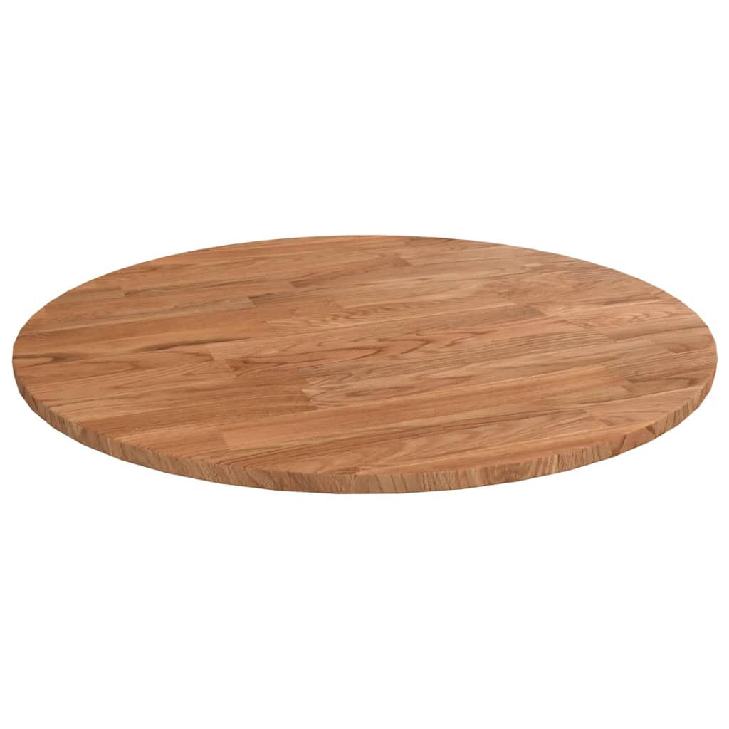 TISCHPLATTE Runde Hellbraun Ø40/1,5 Cm Behandeltes Eichenholz - Hellbraun, Holz (40/40/1.5cm) - vidaXL