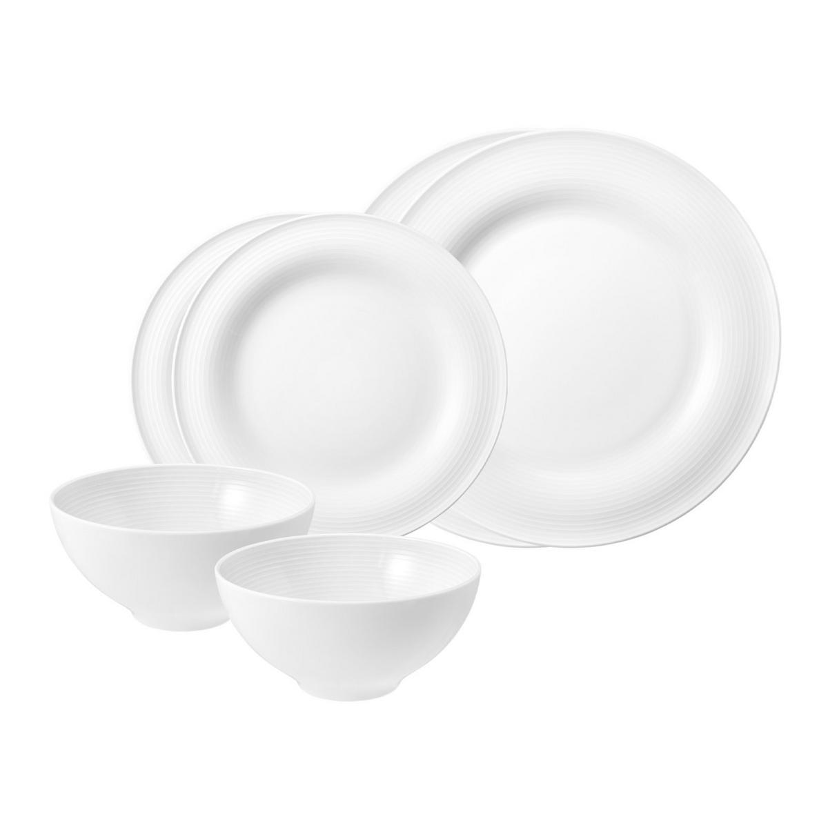 BASIC-SET Beat Color Glaze Weiß 6er Set - Weiß, Keramik (1/1/1cm) - Seltmann Weiden