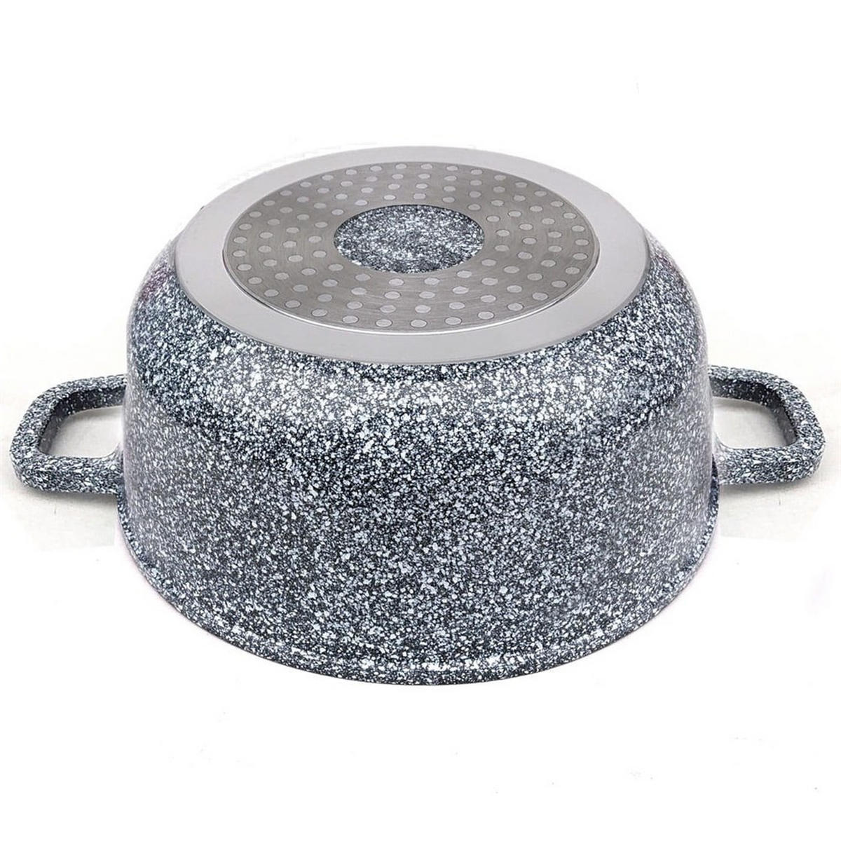 TOPF Grau 20/20/9.5 cm KB7520 - Grau, Metall (20cm) - Klausberg 