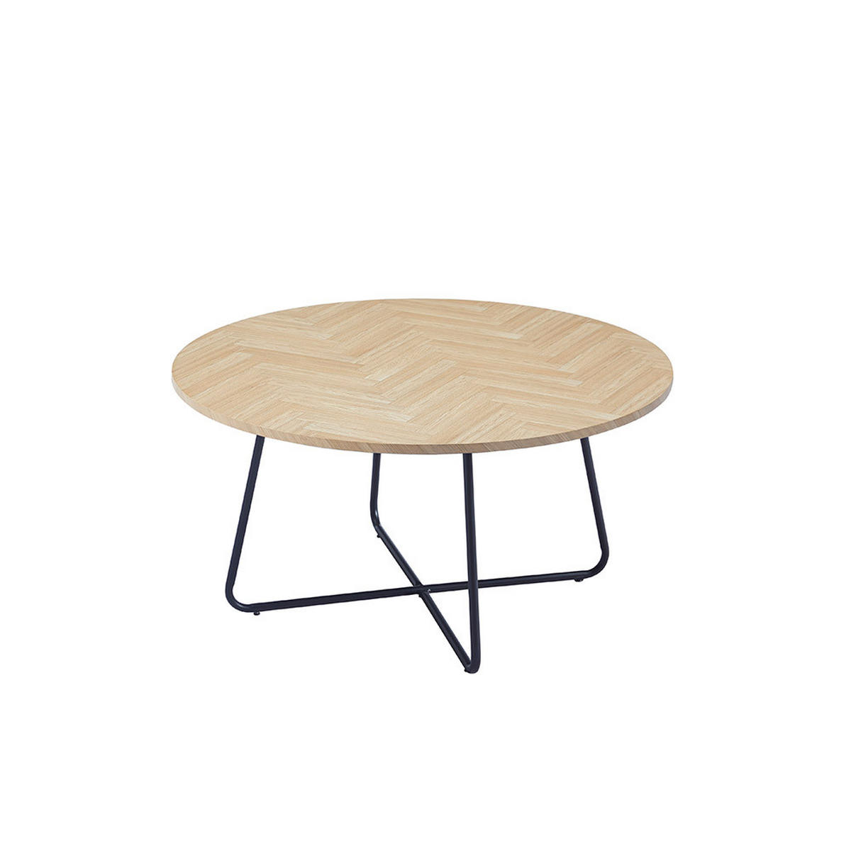 COUCHTISCH NOVARA - Fishbone Oak - Braun, Holz (110/66/47cm) - Home Deluxe