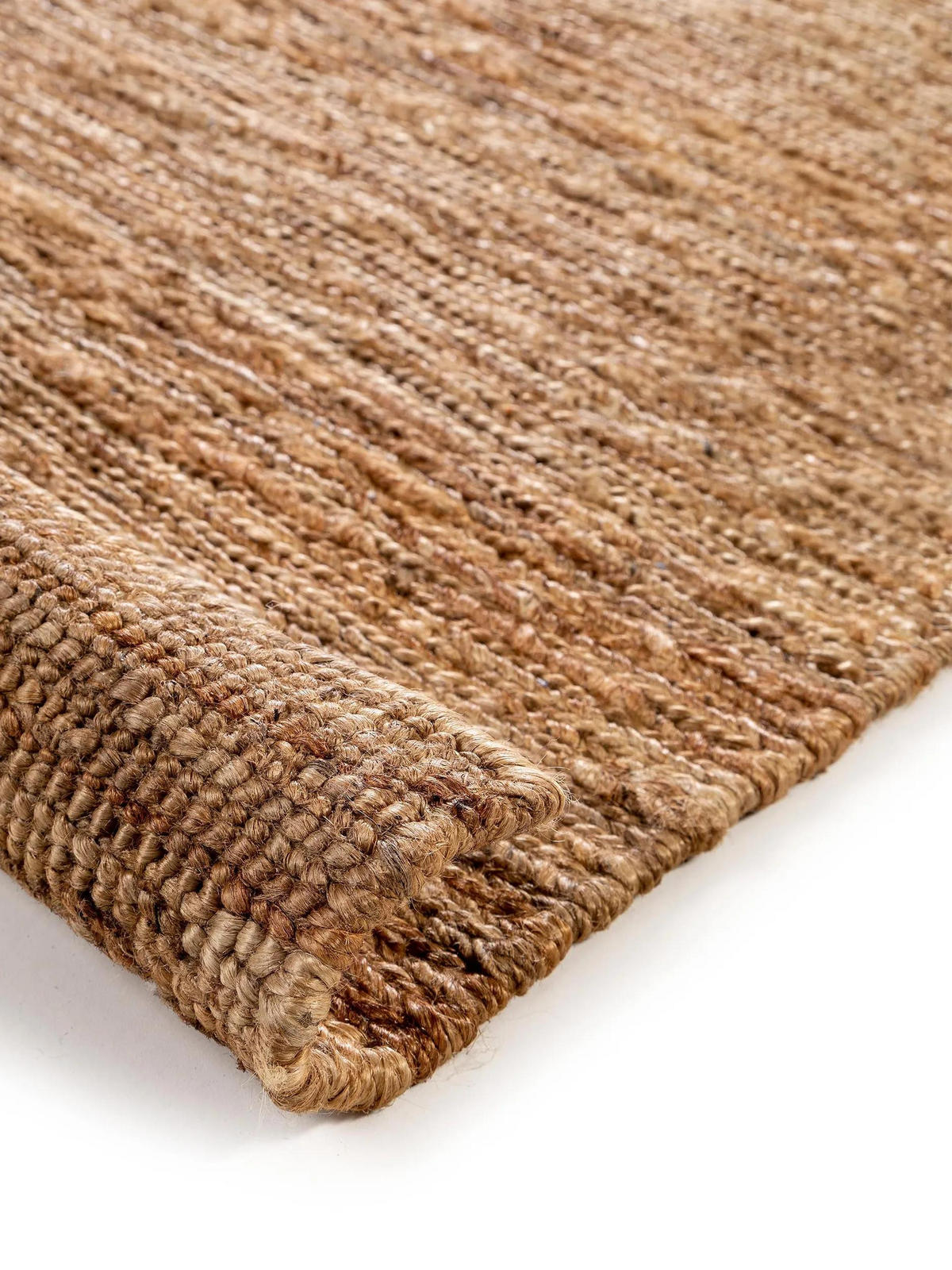 JUTETEPPICH Cosmo Hellbraun 80x250 cm - Hellbraun, Textil (80/250cm) - benuta Pure