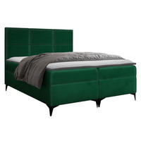 BOXBETT Fava - Grün, Holz/Textil (180/200cm) - MIRJAN24