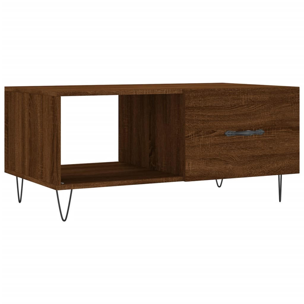 COUCHTISCH Braun Eichen-Optik 90x50x40 cm Holzwerkstoff - Braun, Holzwerkstoff (50/90/40cm) - furnicato