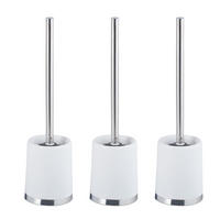 3XKLOBÜRSTE - Weiß, Kunststoff (10/39/10cm) - Relaxdays