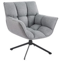 SESSEL Abyss Grau 82 cm x 92.5 cm - Grau, Textil (82/92/74cm) - Kenay Home