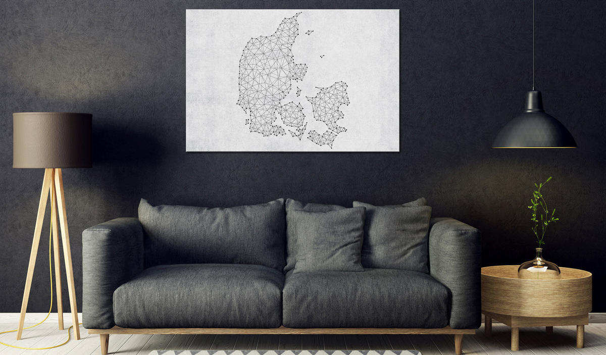 PINNWANDBILDER Schwarz-Weiß 90/60 cm - Schwarz, Naturmaterialen/Textil (90/60cm) - KUNSTLOFT